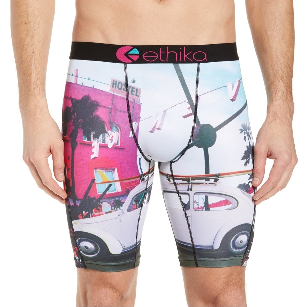 ETHIKA STAPLE V-NICE VENICE BEACH VW BUS BOXERS UNDERWEAR PSD BEACH HTF RARE NEW